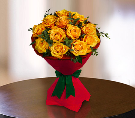 Orange Gleam-Orange,Rose,Bouquet