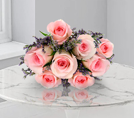 Stunning Ruby-Pink,Rose,Bouquet